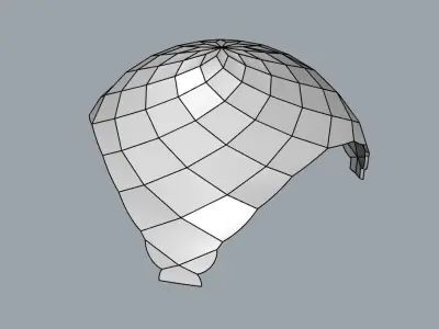 Dome Diamond Stand Alone Structure Contemporary Architecture 3D model