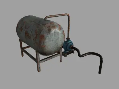 Pump station pack Free low-poly 3D model