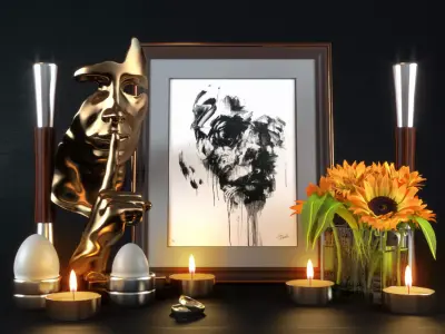 Decorative sets 3D model