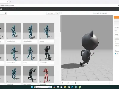 Stylized Ratel Animated v001  Low-poly 3D model