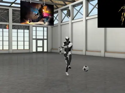 dribbling and shot 2 3D model