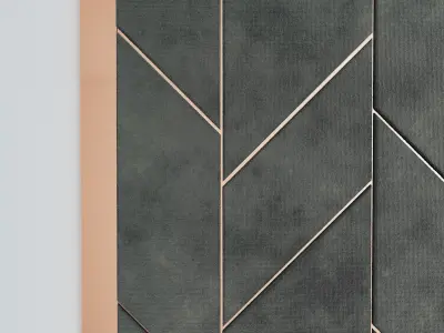 Soft wall panel decorative 3D model