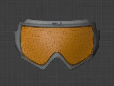 Fila Concept Sunglasses Mask 3D model
