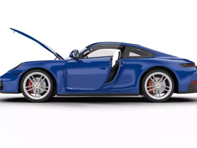 Porsche 911 Carrera T Club Coupe 2026 HQ 3d model 3D model