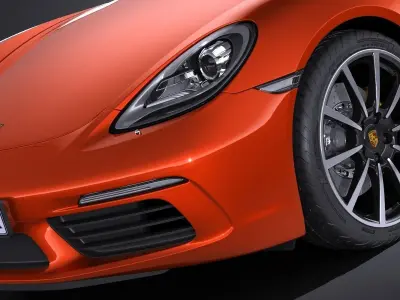 Porsche 718 Boxster 2017 3D model