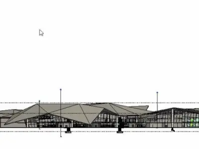 airport complete revit project 3D model