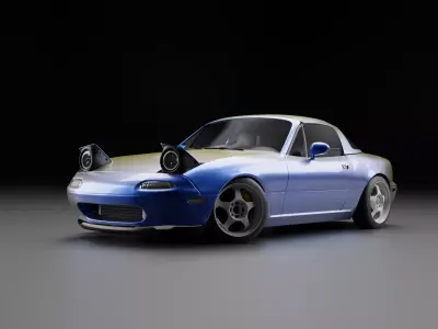 1990 Mazda Miata MX-5  3D model