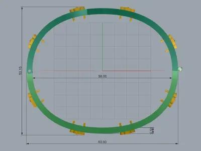 Van Cleef bracelet bangle 3D print model 3D print model