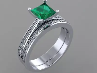 wedding ring design 3D print model
