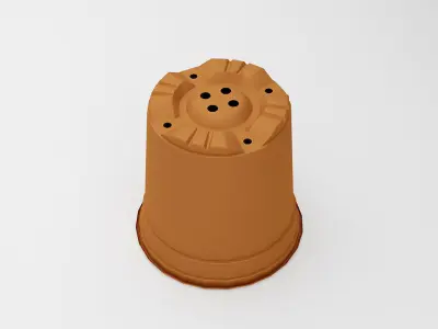 Garden Flower Pot 3D Model Low-poly 3D model