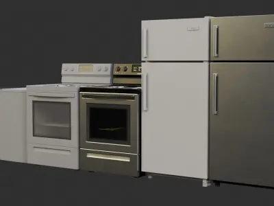 Kitchen Appliances 3D model