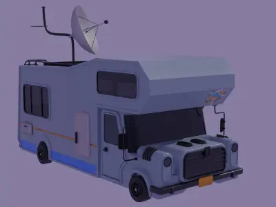 Camper Van Made With Blender 3D model