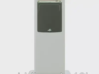 Eco-Friendly Electric Vehicle Charging Point Low-poly 3D model