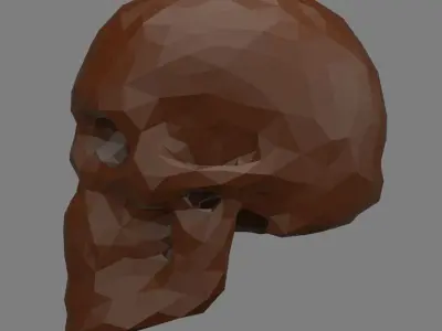 Abstract skull 3D print model