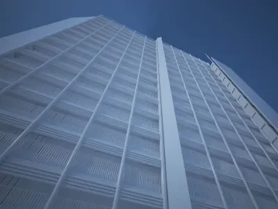 Residential Building 3D model high detailed  3D model