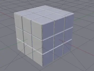 Rubik Cube Low-poly 3D model