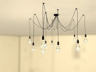 Pendant Chandelier Light Fixture 3D model