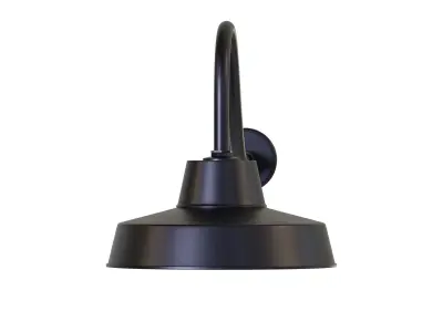 Canarm Ltd Barn Light Black Outdoor Wall Light Low-poly 3D model