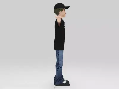 Valentino Rossi Moto Gp Rigged  Low-poly 3D model