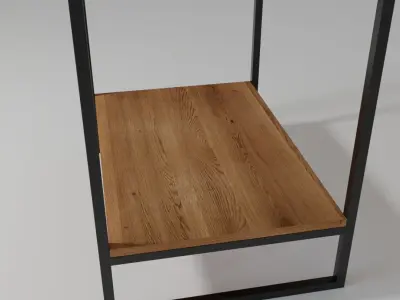 Small table with drawer 3D model