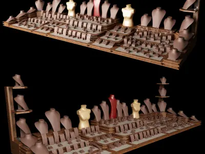 Jewelry Mannequin Equipment 3D model