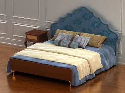 cabinet cabinet wardrobe sofa bed table bookshelve 3D model