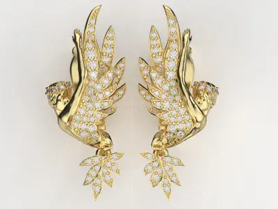 Magerit Earring 3D print model