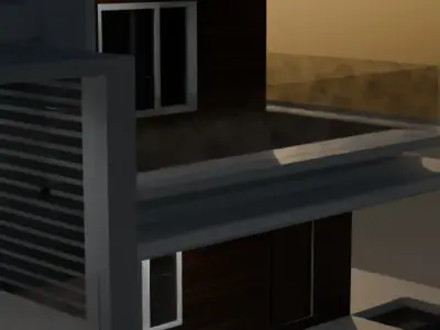 Dream House Low-poly 3D model