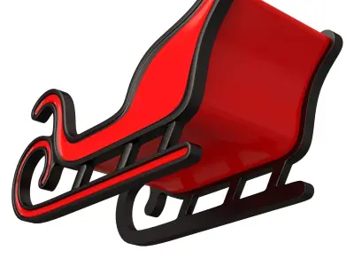 Mini Christmas Sleigh 3D print model