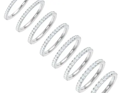 HALF ETERNITY BAND 3D print model