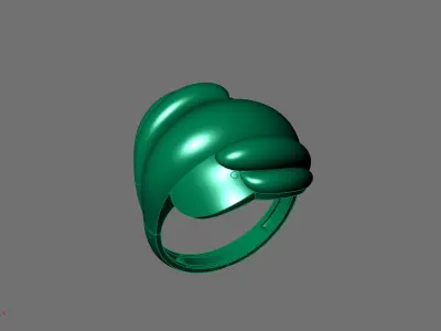 Women Ring Plain Ring Ready STL 3DM Models Womens Rings 3D print model 14