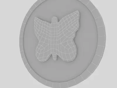 butterfly table 03 Low-poly 3D model purchase
