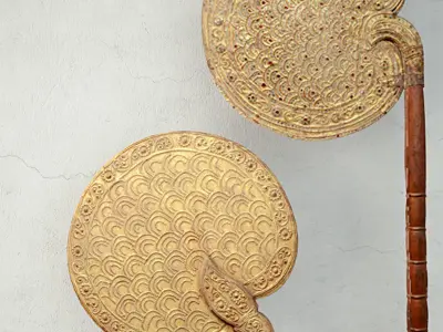 Burmese Fans 3D model