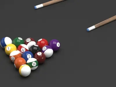 James Perse Billard Pool Table 3D model