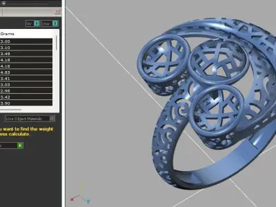 Fancy Womens Rings Plain Rings Ready STL 3DM Models Rings 3D print model 47