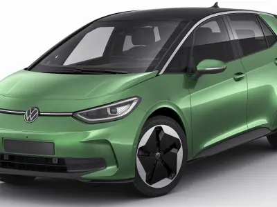 VW ID3 2024 3D model