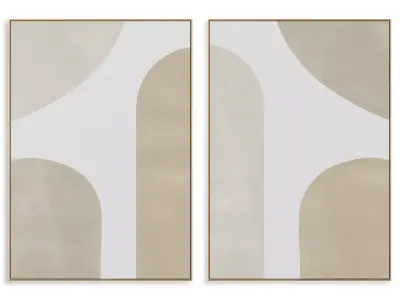 Abstract Painting Frame set 3D model 349