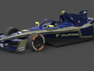 ABT CUPRA Formula E Team 2024 PBR 3D model