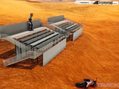 low poly grand stand with substance file for editing Free low-poly 3D model