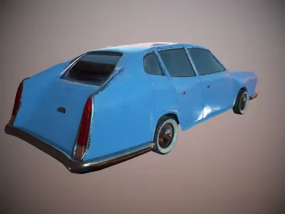 Cartoon Car Low-poly 3D model
