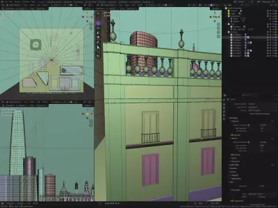 Santiago Chile 3D Diorama 3D model