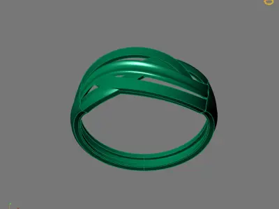 Women Plain Ring Ready STL 3DM Models Womens Rings 3D models 3D print model