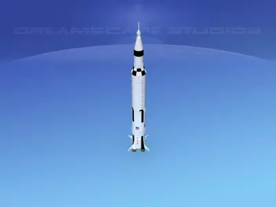Saturn V Launch Vehicle 3D model