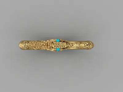 snake ring 3D print model