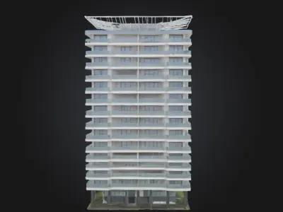 Residential Building 3D model 5