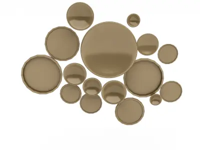 bohemian decor 3D model Low-poly 3D model