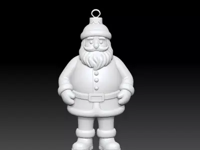 santa ornament 3D print model