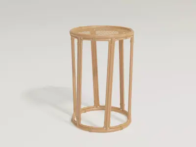 Bamboo high table mesh 3D model