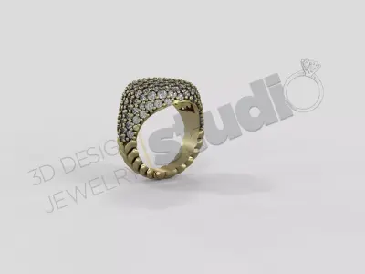 David Yurman Copy  ring 3d model 3D print model