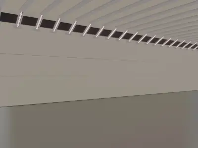 Hall factory warehouse car studio 3D model